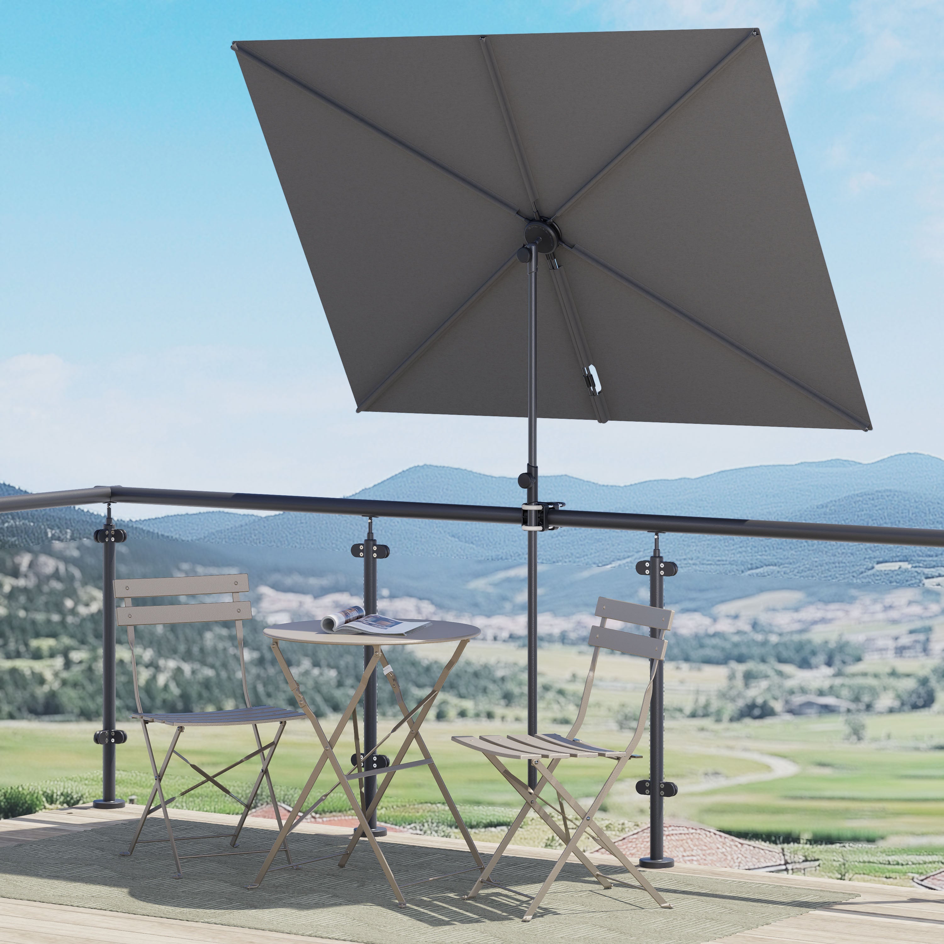 best no fade patio umbrella Choice Products 10ft Outdoor Steel Market w/ Crank, Tilt Push Button, 6 Ribs and exposure to the elements Crestlive Products 13-ft Aluminum Tan