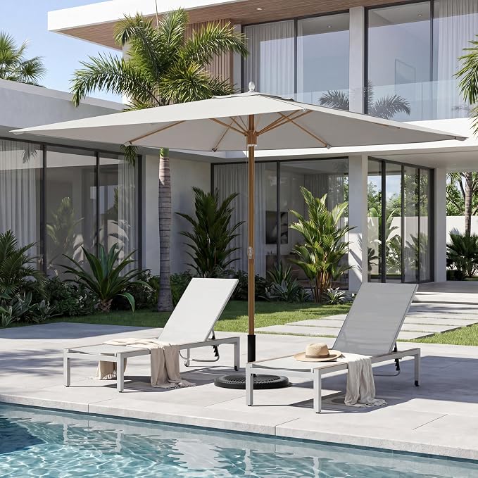 10 x 10 square patio umbrella 10x10 ft Aluminum Cantilever - Double Top duty frame Square Market Umbrellas with Sunbrella