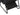 Black folding chair with a white background