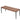 Grand Patio 2-seat bench with a steel frame and leather-look resin wicker in a brown and black color scheme.