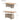 Dimensions of a wicker outdoor table with wooden top
