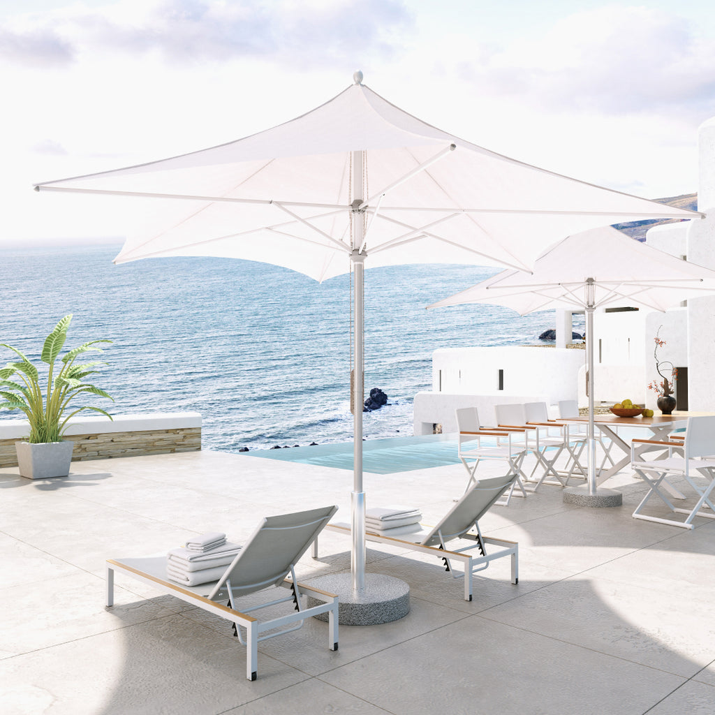 grand patio hanging umbrella GRAND PATIO 11 ft Sunshade Umbrella with Pulley Lift for Poolside Backyard Beach