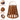 Brown lantern with leather-like wicker design, solar panel, and measurements on a white background