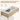 Grand patio 47-inch outdoor wicker propane fire pit table with a hand-painted woodgrain top and powder-coated steel frame.