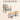 4-piece patio Bristo set with rocking chair, two tables, and dimensions on a beige background
