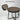 GRANDPATIO Outdoor Modern Rocking Chair with Water-Resistant Fabric & Walnut-Finish Legs.
