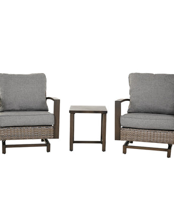 GRAND PATIO Outdoor Aluminum Conversation Sofa Sets, Rattan Furniture Set