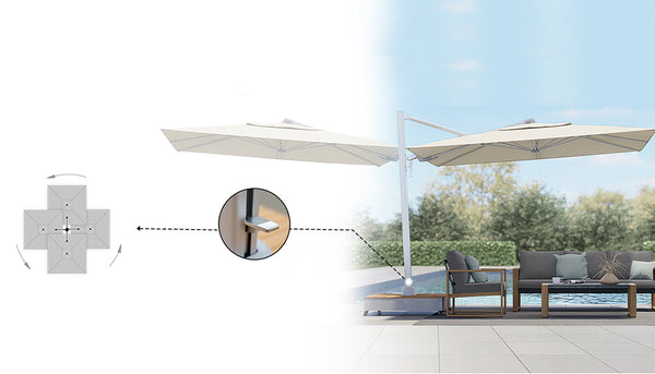 GRAND PATIO 10x13 FT Premium Cantilever Patio Umbrella with Weighted M – GRANDPATIO