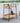 GRAND PATIO Outdoor & Indoor PE Wicker Steel 2-Tier Rolling Bar Beverage Cart Vaxjo Natural Color