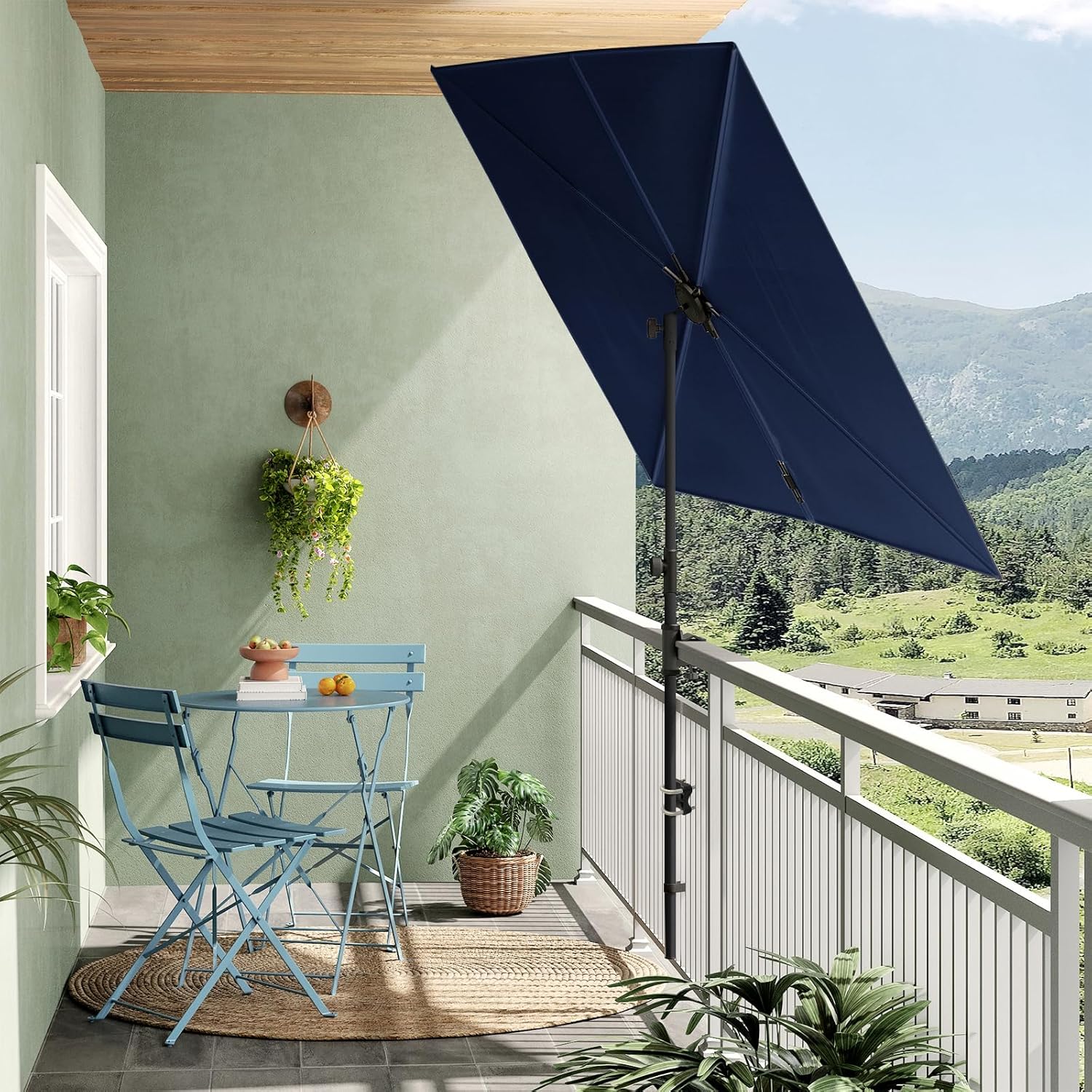 GRAND PATIO Outdoor JENA 6x4 FT Rectangular Flat Patio Market Umbrella – GRANDPATIO