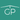 White logo on a green background