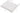 White seat cushion with dimensions on a white background