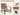 Rocking chair with wood grain painted desktop, leather-look design, and powder-coated steel frame on a beige background.