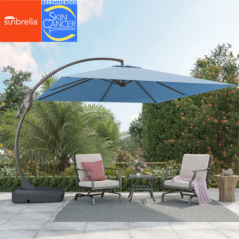 Sunbrella Cantilever Umbrella with Base