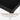 Black outdoor table with a thickened countertop base on a white background