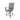Gray outdoor chair with black metal frame on a white background