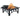 Fire pit table with flames on a white background
