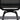 Close-up of a black patio chair with 360-degree rotation feature on a white background.
