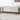 Wooden bench with woven backrest on a light wooden floor