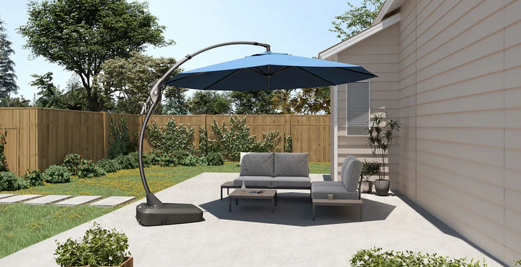 GRAND PATIO 12 FT Deluxe NAPOLI SUNBRELLA Cantilever Umbrella with Umb – GRANDPATIO GRAND PATIO 12 FT Deluxe NAPOLI SUNBRELLA Cantilever Umbrella with Umb – GRANDPATIO