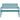 Durable garden bench with a teal anti-rust steel frame and floral lattice design, viewed from the front.