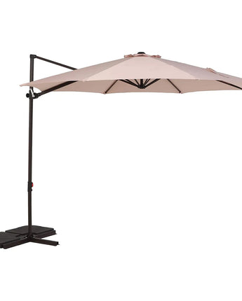 GRAND PATIO 10FT Outdoor Aluminum Patio Umbrella, Market Cantilever large outdoor umbrella Polyester Patio Shade UV Protection,Offset Patio Umbrella Without Base,Tilt and Crank