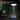 Weather-resistant lamp with raindrops on a dark background