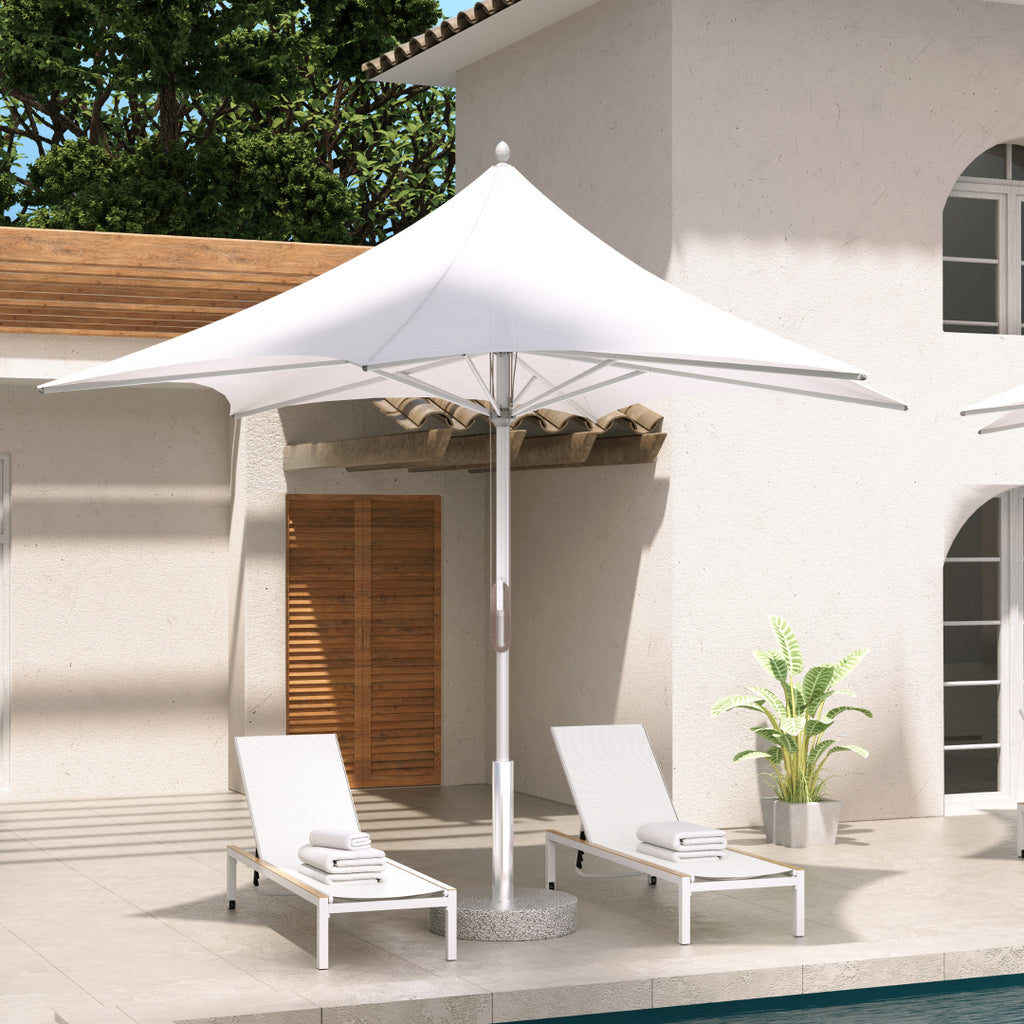 GRAND PATIO 11 FT Sunshade Umbrella with Pulley Lift for Poolside Back – GRANDPATIO