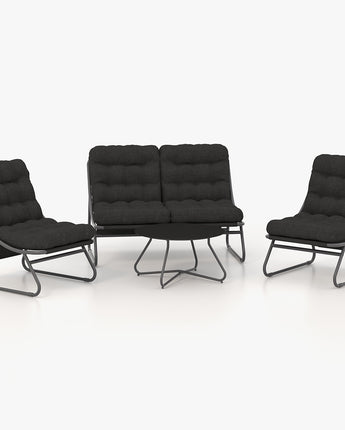 GRAND PATIO 4-Piece Conversation Set  with Removable Cushion.