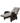 Moor Wicker Recliner with Adjustable Footrest & Flip-Up Side Table