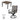 Chair and table with dimensions and weight capacity displayed