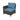 Grand Patio outdoor wicker sectional sofa with thick blue cushions and a sturdy steel frame.