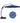 Blue patio umbrella with measurements on a white background