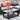 GRAND PATIO Coffee Table 40 in Patio Steel Side Table Modern Rectangle Coffee Table Fit with Patio Conversation Set.