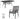 GRAND PATIO Outdoor Dining Set, Patio Dining Set Metal Patio Garden Set for Backyard,Patio.