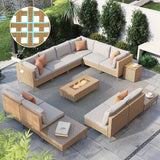 14 Pieces Sectional with Fire Pit