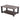 GRAND PATIO Coffee Table 40 in Patio Steel Side Table Modern Rectangle Coffee Table Fit with Patio Conversation Set.