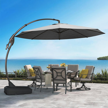 12 FT Deluxe NAPOLI SUNBRELLA Cantilever Umbrella