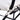 Close-up of a chair with white cushioned seat and black metal frame on a white background