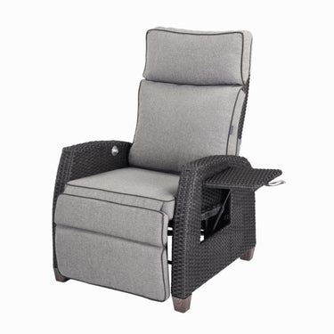 MOOR indoor and outdoor wicker extra-long recliner with cushion