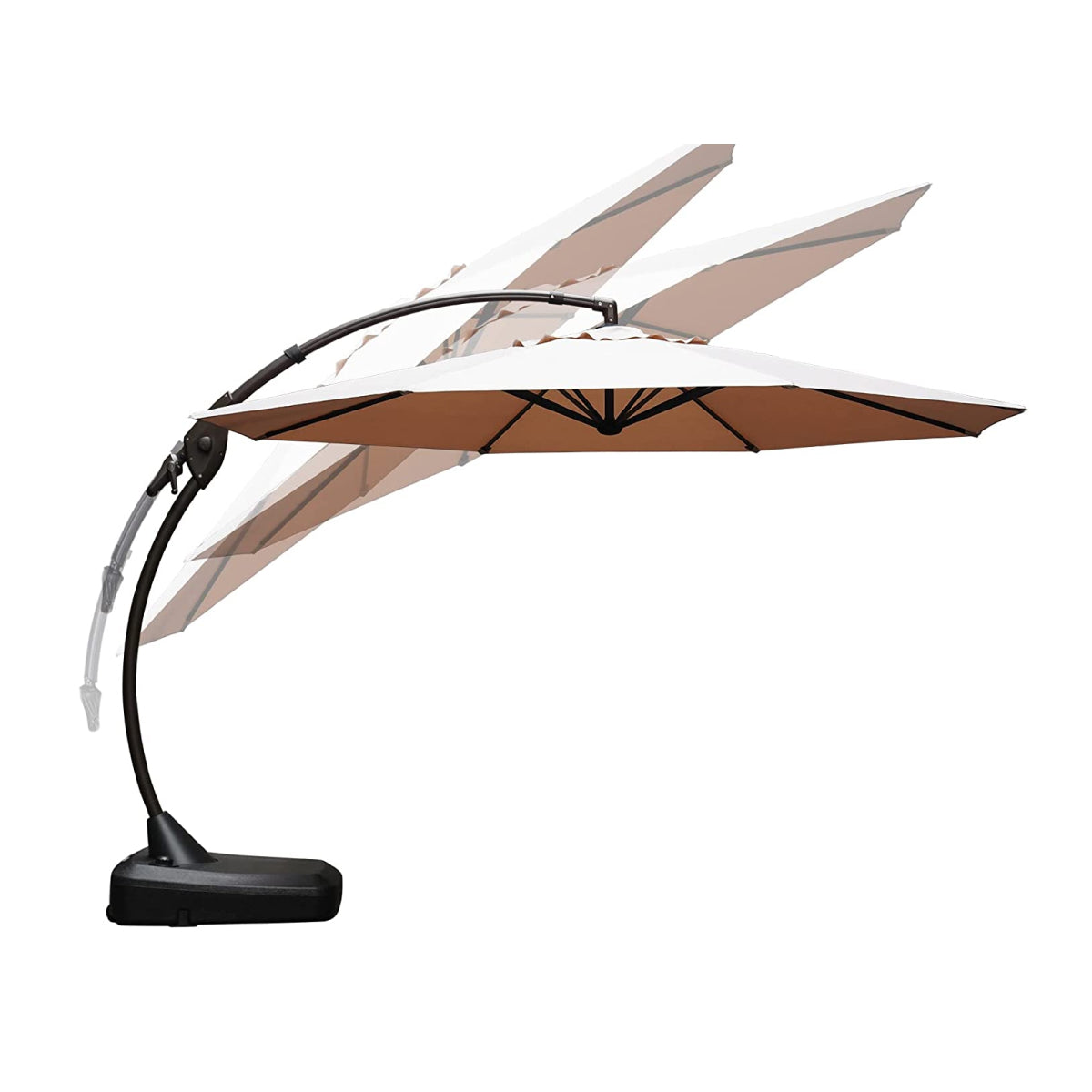 GRAND PATIO 12 ft Deluxe NAPOLI SUNBRELLA Cantilever Umbrella with Umbrella Cover