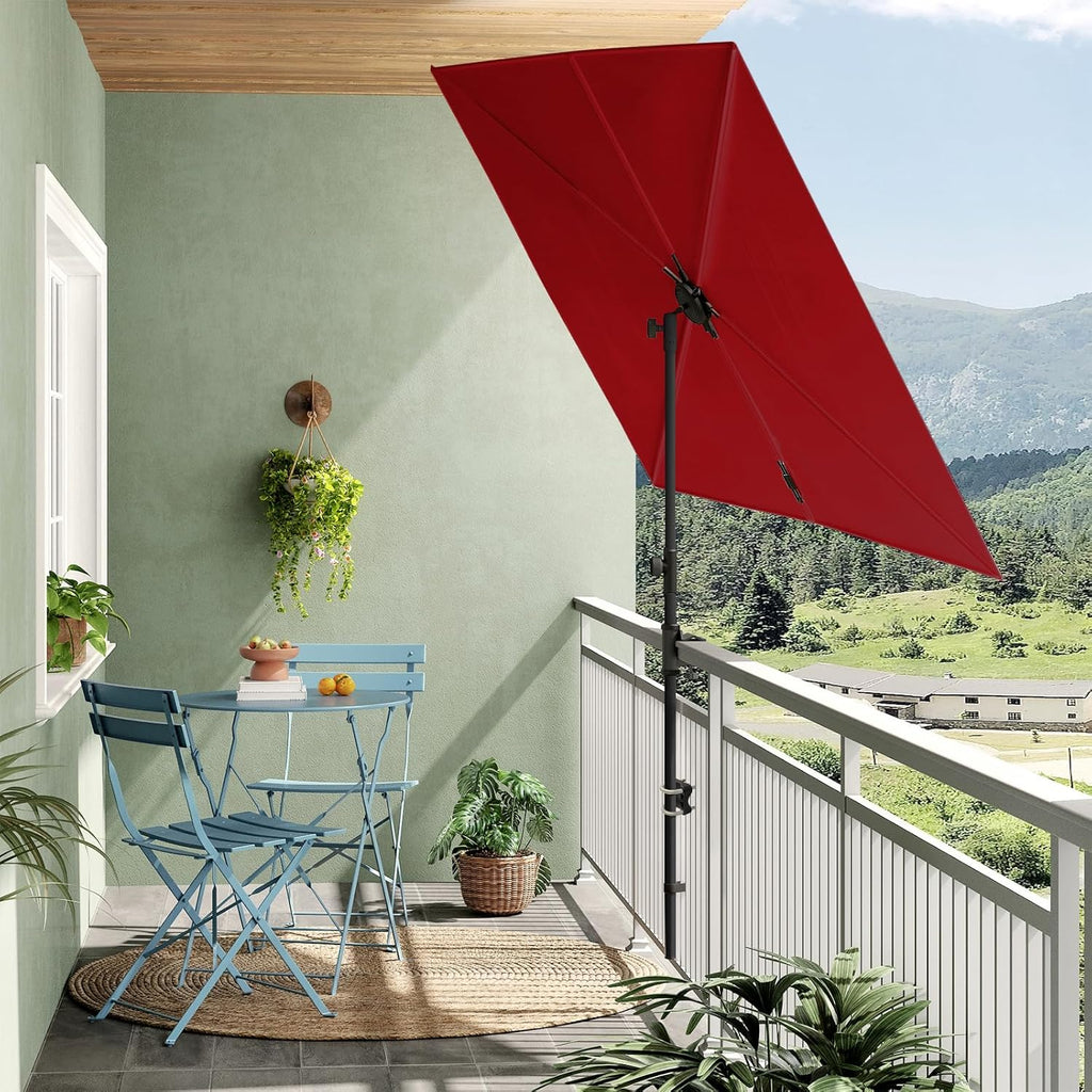 4 ft patio umbrella GRAND PATIO Outdoor JENA 6x4 FT Rectangular Flat Patio Market Umbrella – GRANDPATIO