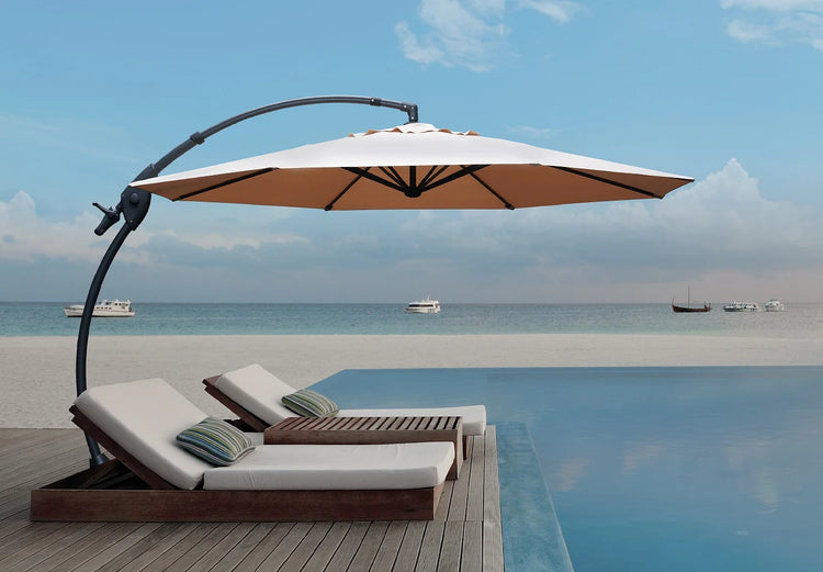 GRAND PATIO 12 FT Deluxe NAPOLI SUNBRELLA Cantilever Umbrella with Umb – GRANDPATIO GRAND PATIO 12 FT Deluxe NAPOLI SUNBRELLA Cantilever Umbrella with Umb – GRANDPATIO