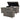 Outdoor wicker 170-gallon resin deck box with a lid, handles, and a textured gray finish.
