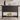 Bar cart with woven design, stacked logs, and bar items on a light background