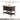 Wicker kitchen cart with dimensions and Amazon logo on a white background