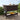 Outdoor wicker bar cart with drinks and fruit on a wooden deck